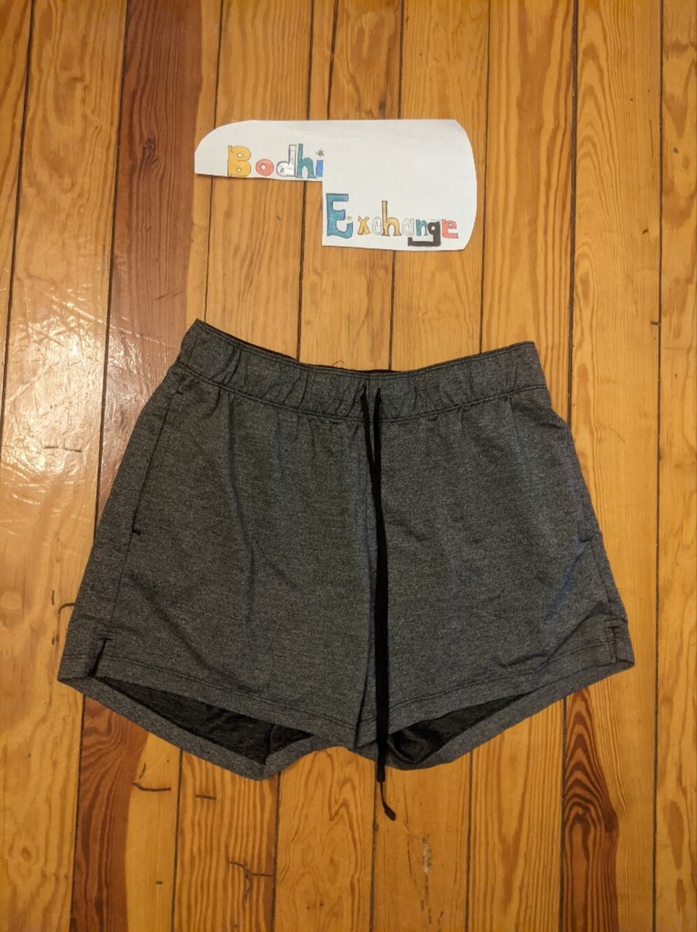 Nike Women's Dark Gray Athletic Shorts - Heathered Black